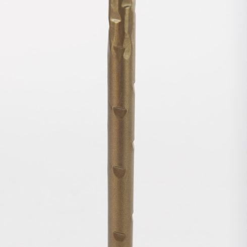 12" Gold Metal Floor Taper Candlestick