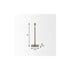 12" Gold Metal Floor Taper Candlestick