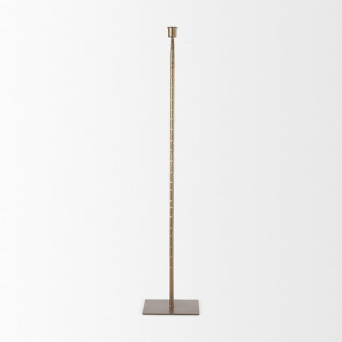 30" Gold Metal Floor Taper Candlestick