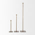 30" Gold Metal Floor Taper Candlestick