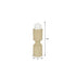 11" Beige Metal Tabletop Votive Candle Holder