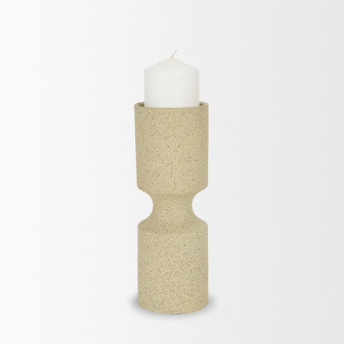 11" Beige Metal Tabletop Votive Candle Holder