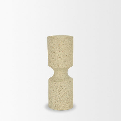 11" Beige Metal Tabletop Votive Candle Holder