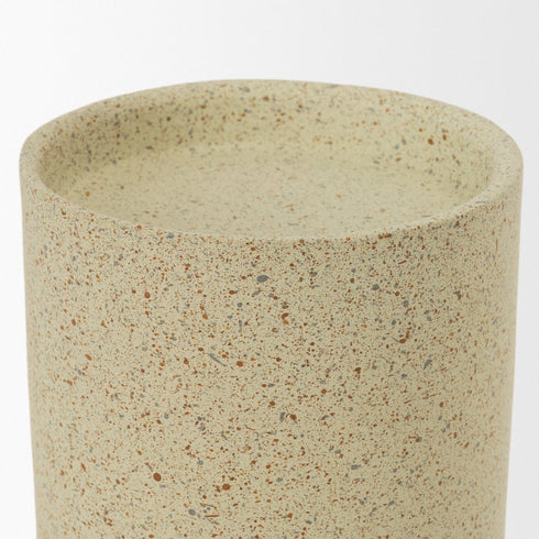 11" Beige Metal Tabletop Votive Candle Holder