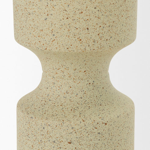 11" Beige Metal Tabletop Votive Candle Holder