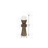10" Antiqued Gold Metal Tabletop Votive Candle Holder