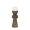 10" Antiqued Gold Metal Tabletop Votive Candle Holder