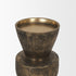 10" Antiqued Gold Metal Tabletop Votive Candle Holder