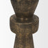 10" Antiqued Gold Metal Tabletop Votive Candle Holder