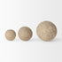6" Gray Paper Sphere Tabletop Sculpture