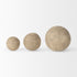 6" Gray Paper Sphere Tabletop Sculpture