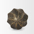 4" Antiqued Gold Metal Sphere Tabletop Sculpture