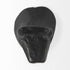 Set of Two Black Metal Bull Decorative Wall Sculpture