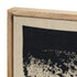 Revelin Large Fabric Collage Framed Linen Framed Wall Art Brown Framed Wall Art