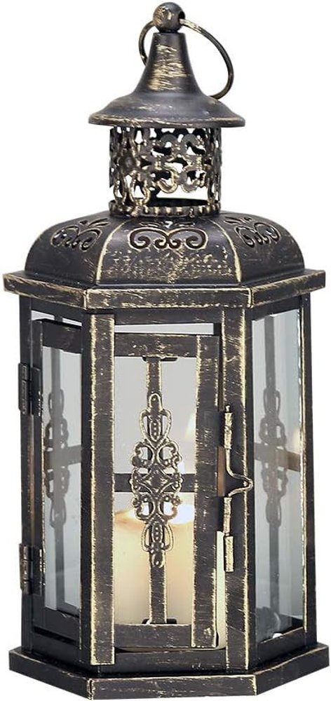 10" Black Glass Floor Candelabra Candle Holder