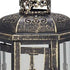 10" Black Glass Floor Candelabra Candle Holder