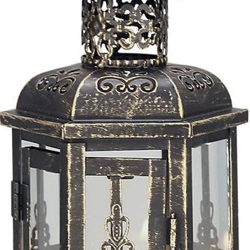 10" Black Glass Floor Candelabra Candle Holder