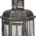 10" Black Glass Floor Candelabra Candle Holder