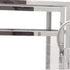 Set of Three Silver Glass Floor Candelabra Candle Holders