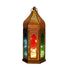 12" Gold Glass Floor Candelabra Candle Holder