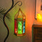 12" Gold Glass Floor Candelabra Candle Holder