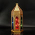12" Gold Glass Floor Candelabra Candle Holder