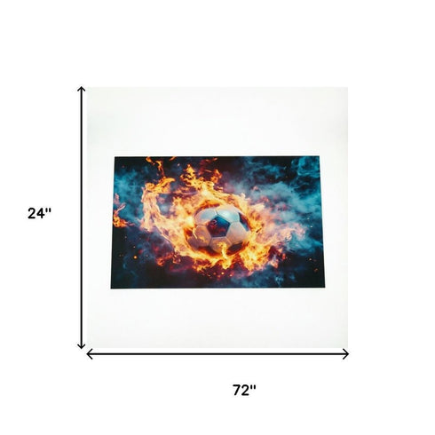 6' Black Red And Orange Abstract Area Rug