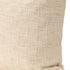 22" Ivory Cotton Blend Throw Pillow Cover