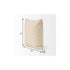 22" Ivory Cotton Blend Throw Pillow Cover