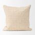 22" Ivory Cotton Blend Throw Pillow Cover