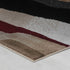 7' Brown And Red Abstract Area Rug