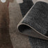 7' Brown And Red Abstract Area Rug