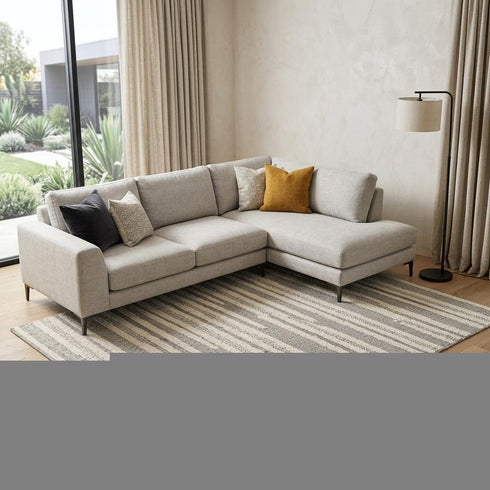 7' X 10' Gray And Beige Abstract Area Rug