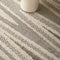 7' X 10' Gray And Beige Abstract Area Rug