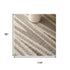 7' X 10' Gray And Beige Abstract Area Rug