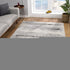 8' X 11' Gray And Beige Abstract Area Rug
