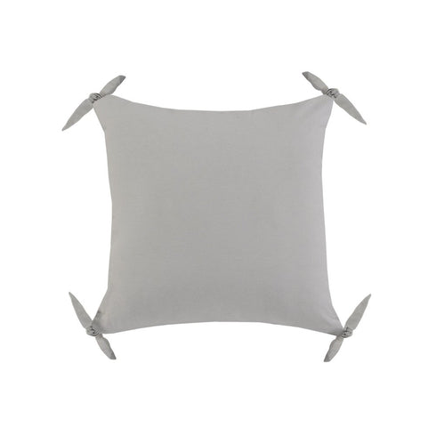 Set of Two 20" Gray And Charcoal Chevron Cotton Throw Pillow Covers