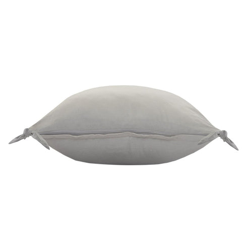 Set of Two 20" Gray And Charcoal Chevron Cotton Throw Pillow Covers