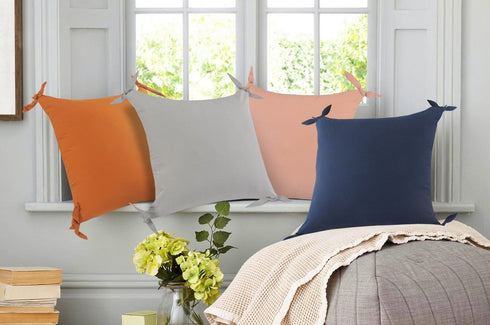 Set of Two 20" Gray And Charcoal Chevron Cotton Throw Pillow Covers