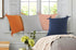 Set of Two 20" Gray And Charcoal Chevron Cotton Throw Pillow Covers