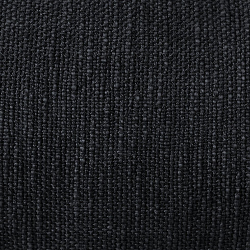 Set of Two 36" X 14" Jet And Black Lumbar Striped Cotton Throw Pillow Covers