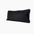 Set of Two 36" X 14" Jet And Black Lumbar Striped Cotton Throw Pillow Covers