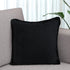 Set of Two 20" Jet And Black Striped Cotton Throw Pillow Covers