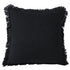 Set of Two 20" Jet And Black Striped Cotton Throw Pillow Covers