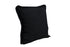 Set of Two 20" Jet And Black Striped Cotton Throw Pillow Covers