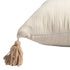 Set of Two 20" Natural And Beige Cotton Throw Pillow Covers