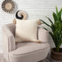 Set of Two 20" Natural And Beige Cotton Throw Pillow Covers
