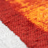 6' X 8' Orange And White Abstract Washable Area Rug With UV Protection