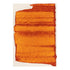 7' X 9' Orange And White Abstract Washable Area Rug With UV Protection