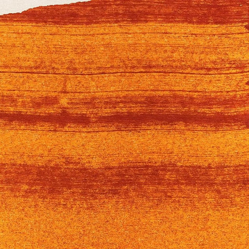 8' X 11' Orange And White Abstract Washable Area Rug With UV Protection
